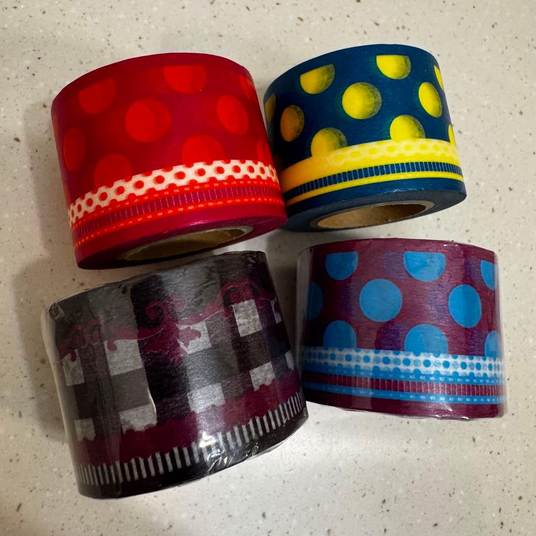 MARK'Sマークス マスキングテープ 廃盤マステ ドットリボン チェックリボン