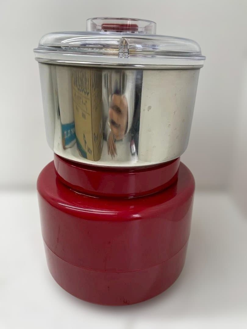 A◆あじのさと　Wスピード　フードプロセッサー　Y-2400W　レッド　箱付き