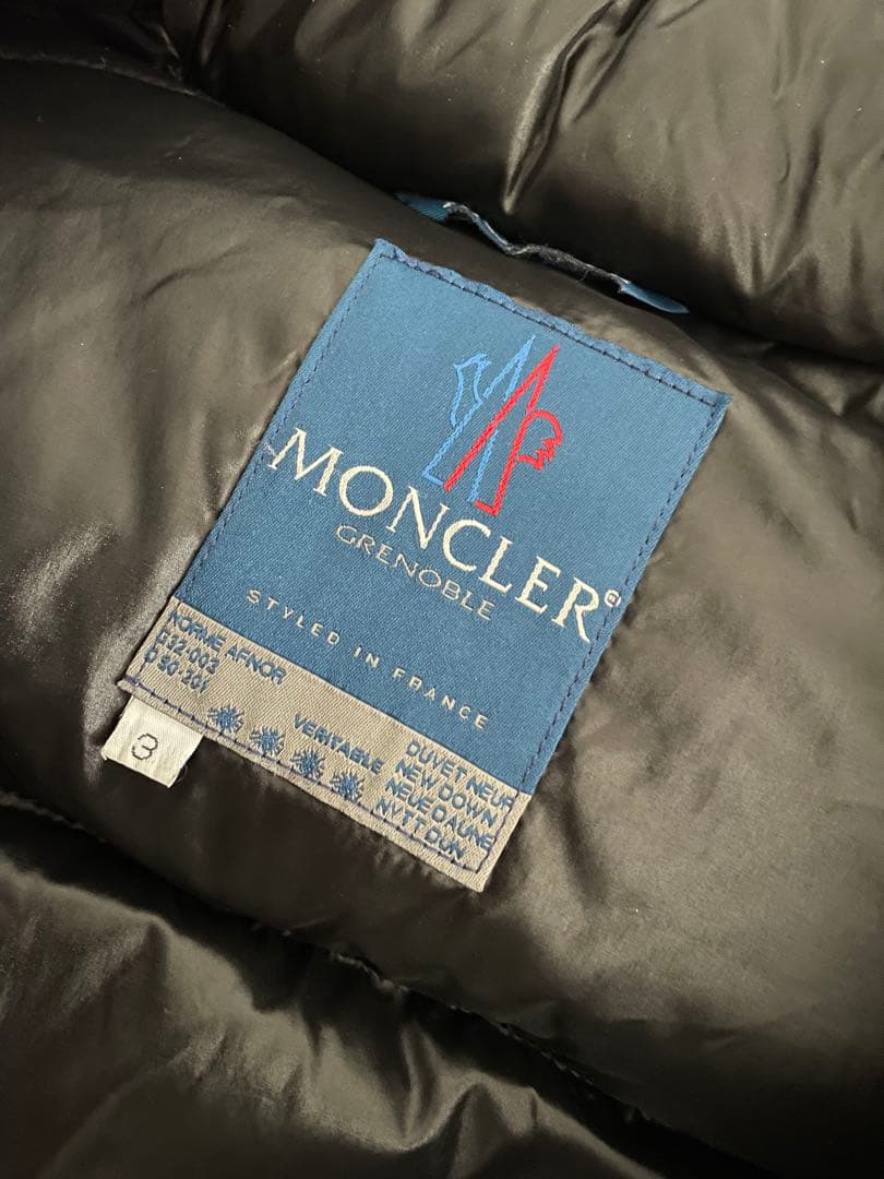 【美品】モンクレール　ダウンジャケット　青タグ　とにかく軽く温かい