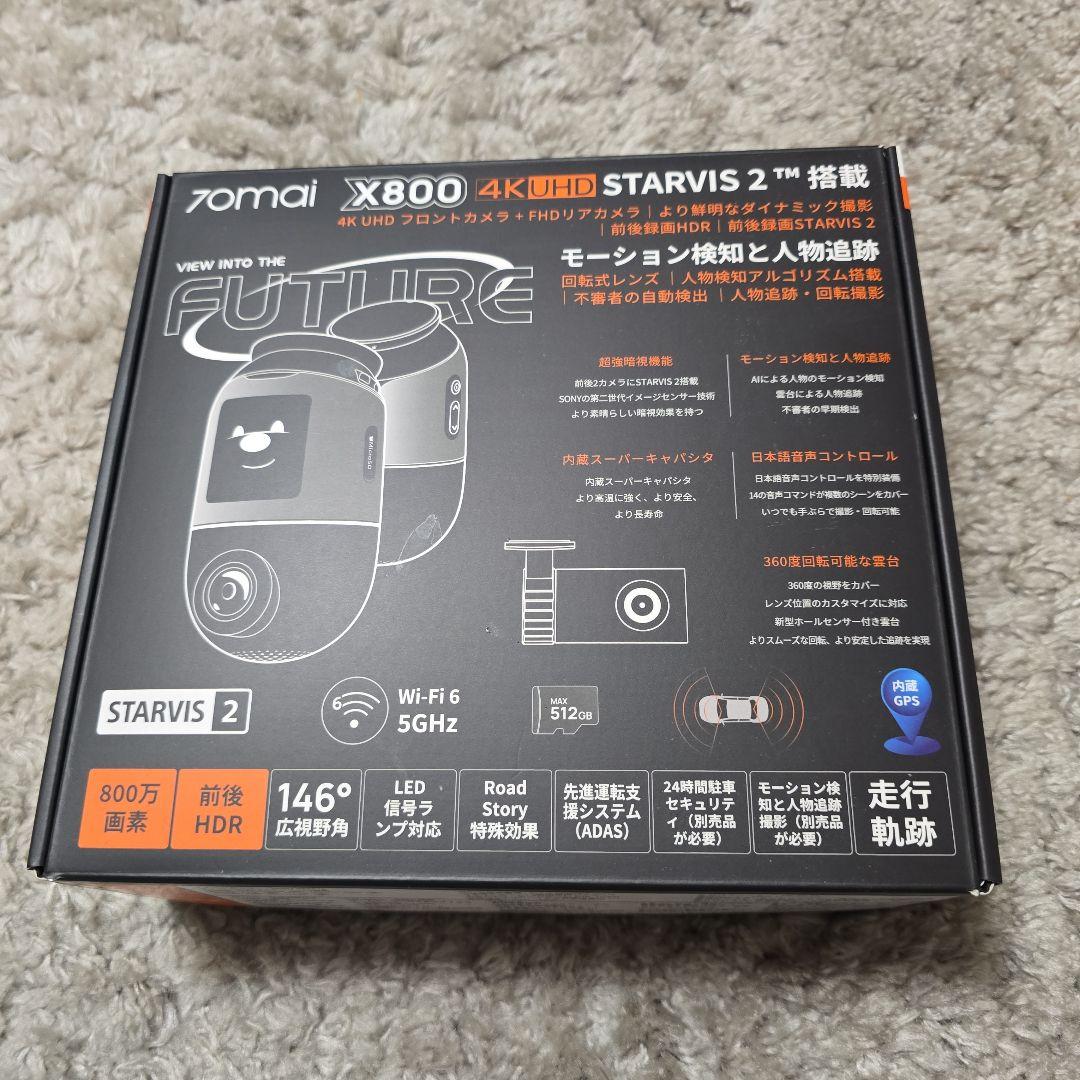 70mai X800 ドライブレコーダー 4K UHD