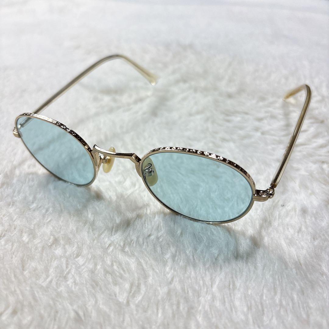 極美品 ayame アヤメ OLDSTAR オールドスター サングラス ゴールド