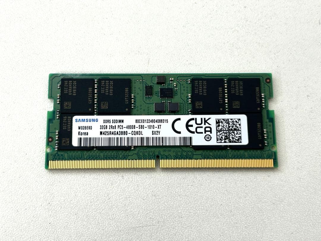 Samsung DDR5 SO-DIMM 32GB ノートパソコン メモリー