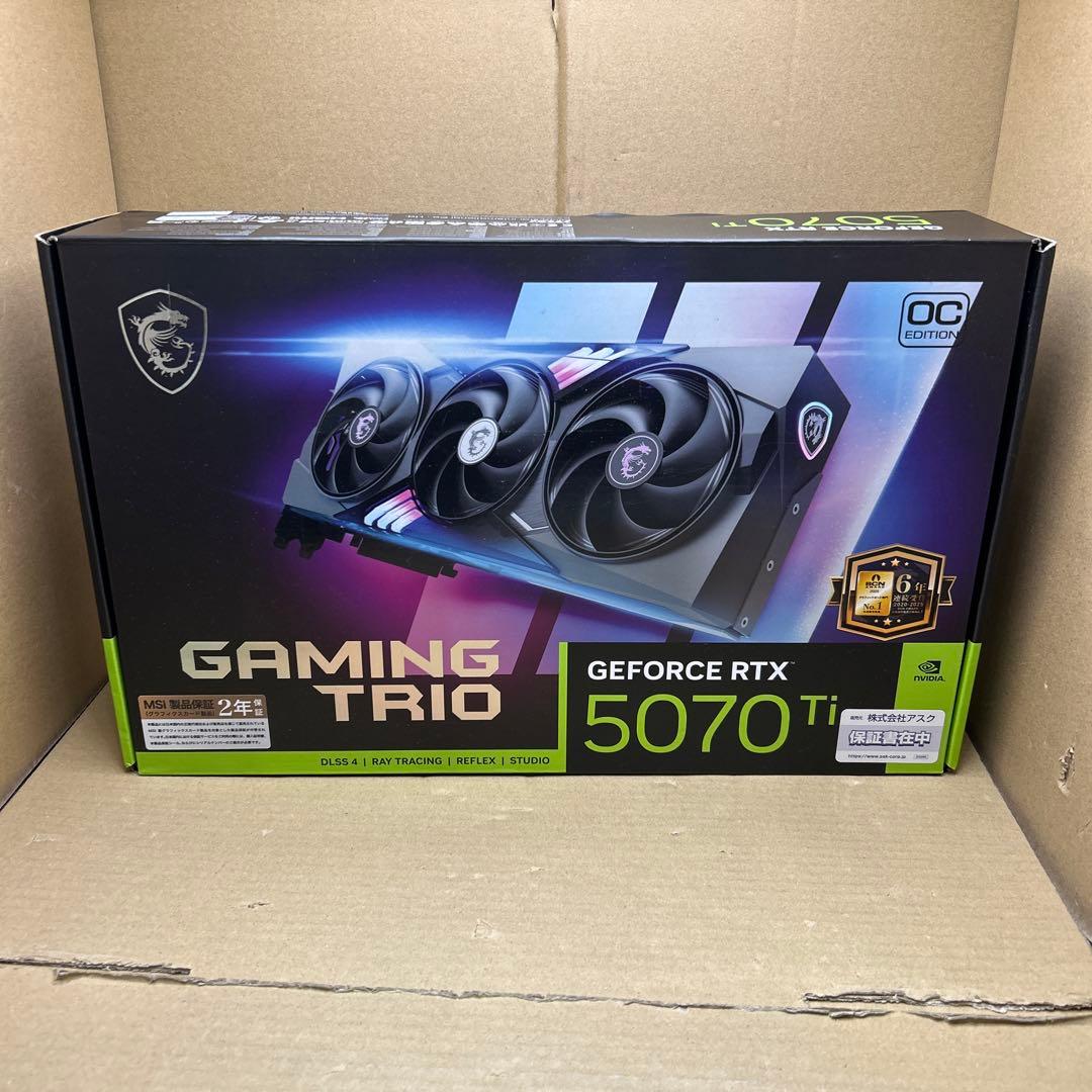 グラフィックボード・グラボ・ビデオカード MSI GeForce RTX 5070 Ti 16G GAMING TRIO