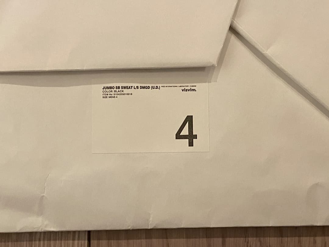 トップス visvim JUMBO SB SWEAT L/S DMGD (U.D.)