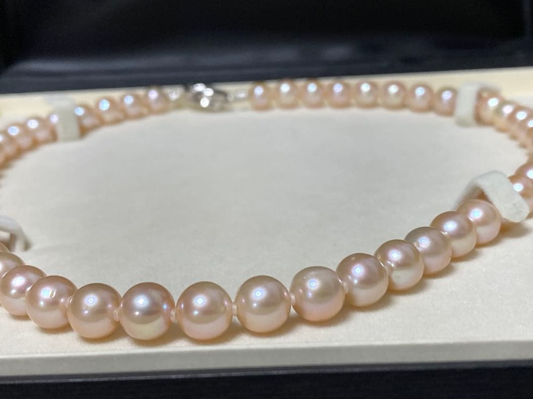 ジュエリーマキ　本真珠　ピンクパールネックレス 極美品
