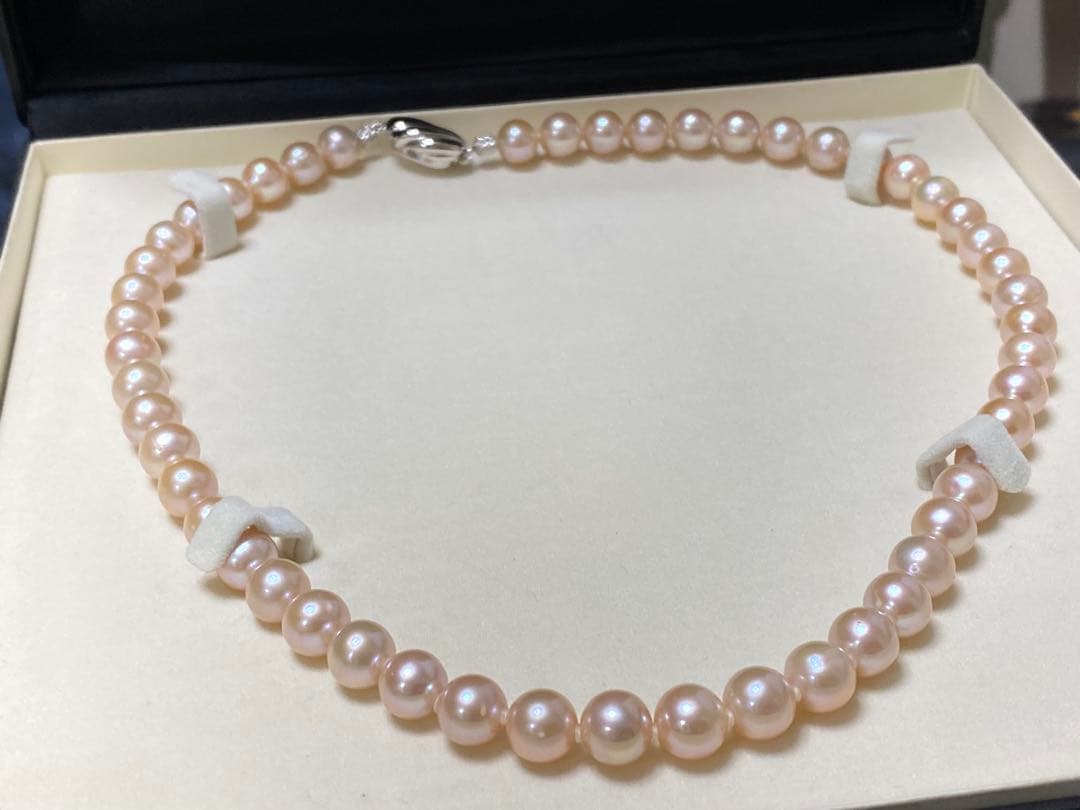 ジュエリーマキ　本真珠　ピンクパールネックレス 極美品