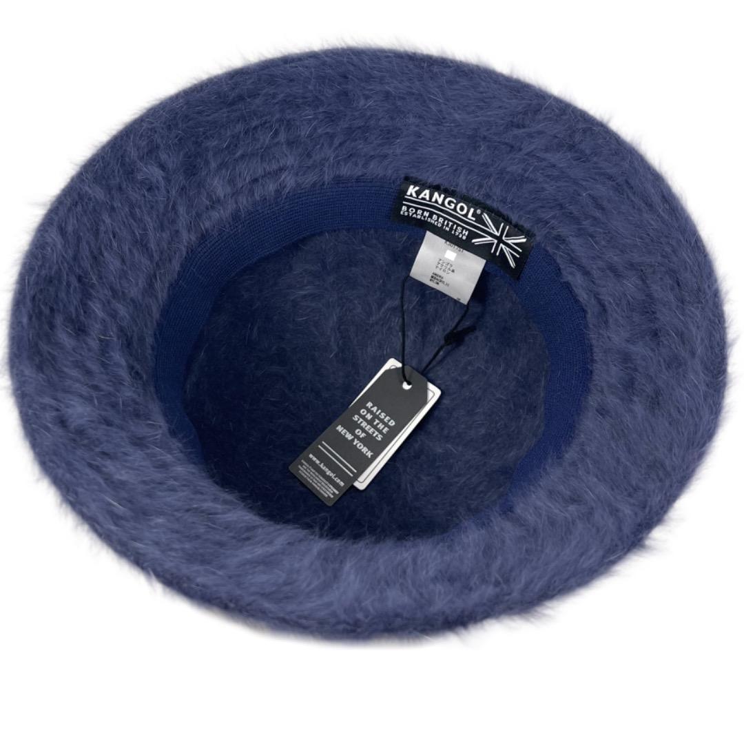 SALE❄️KANGOL　ファーゴラ　ベル型ハット　Navy　XLサイズ
