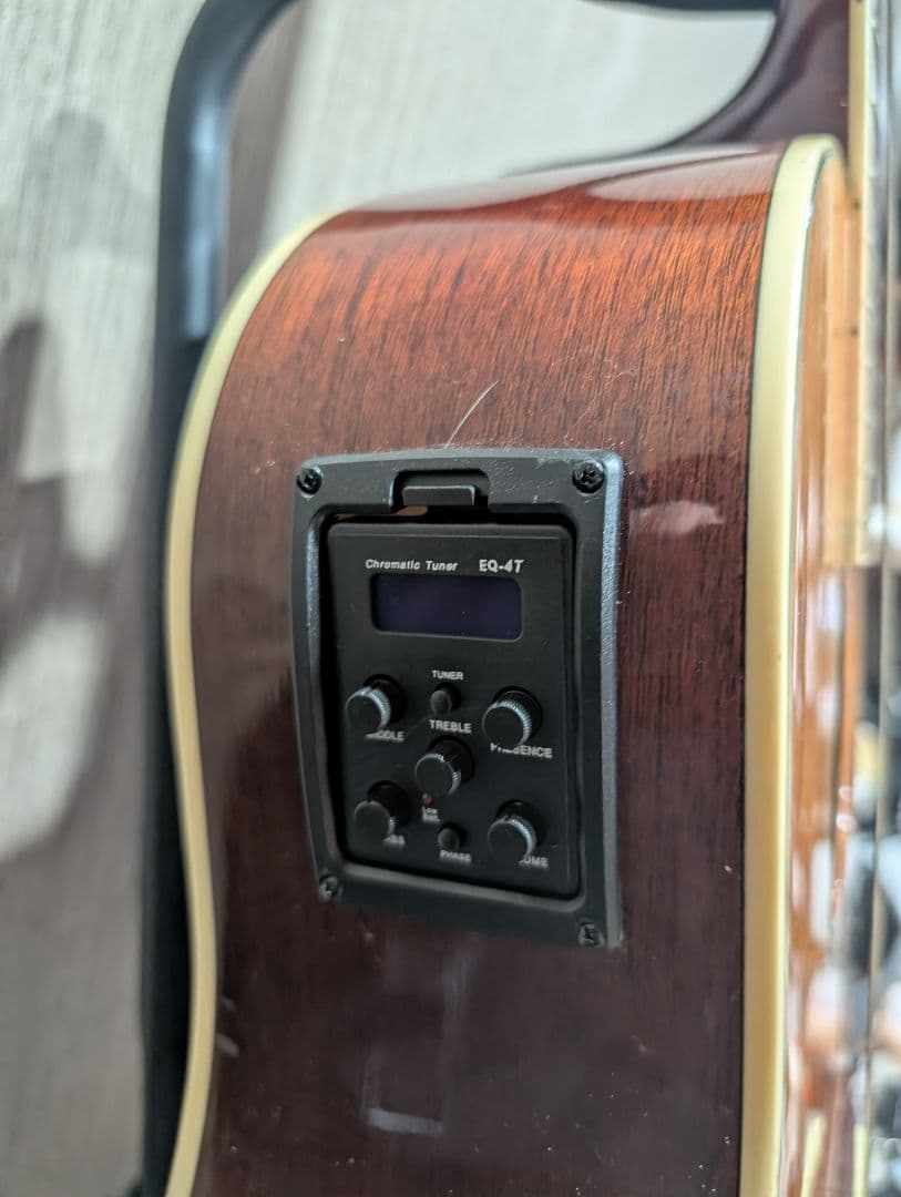 良音/Epiphone　AJ-200S/NA 改チューナー付エレアコ　ケース付
