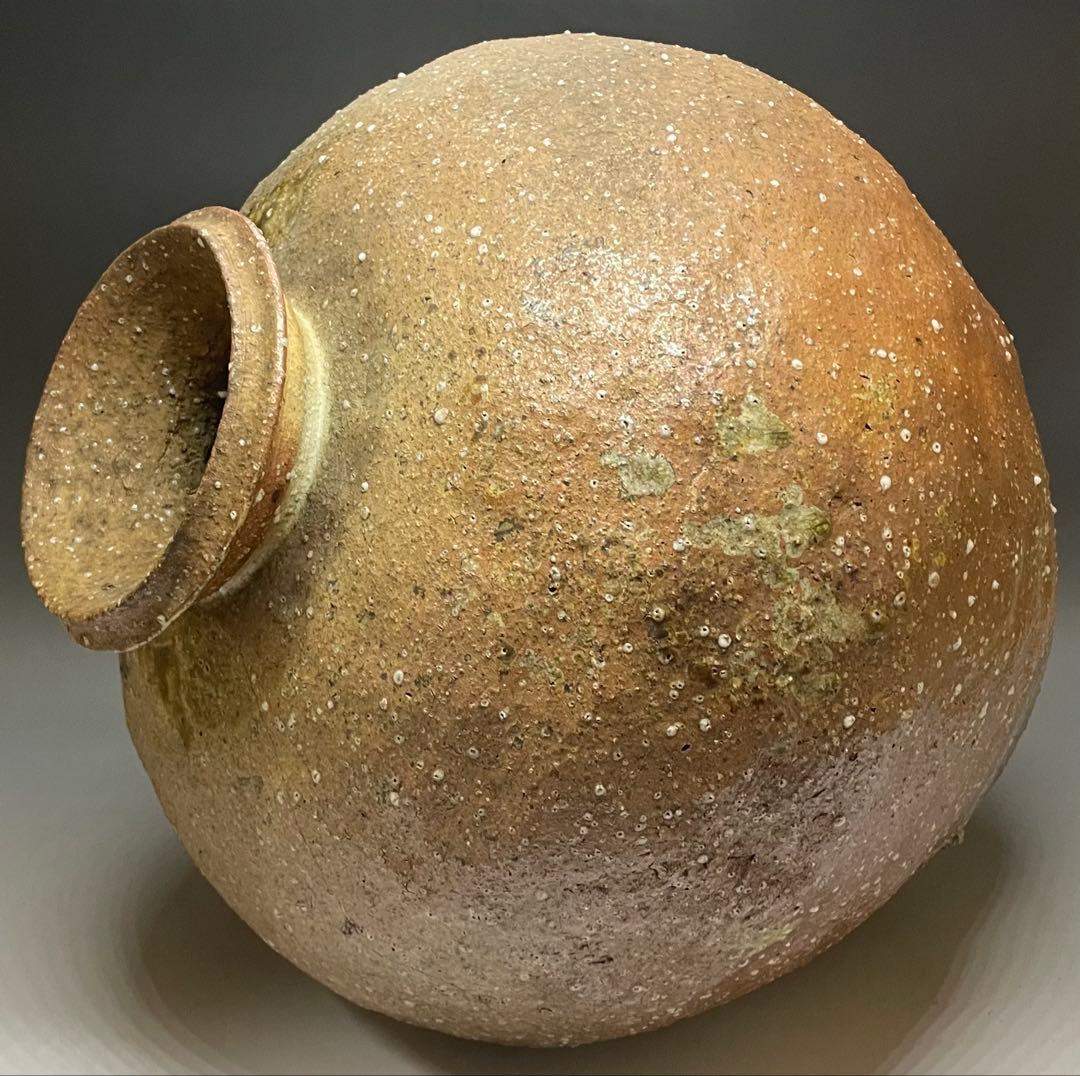 信楽焼　大壺　35cm 　落款あり　x81