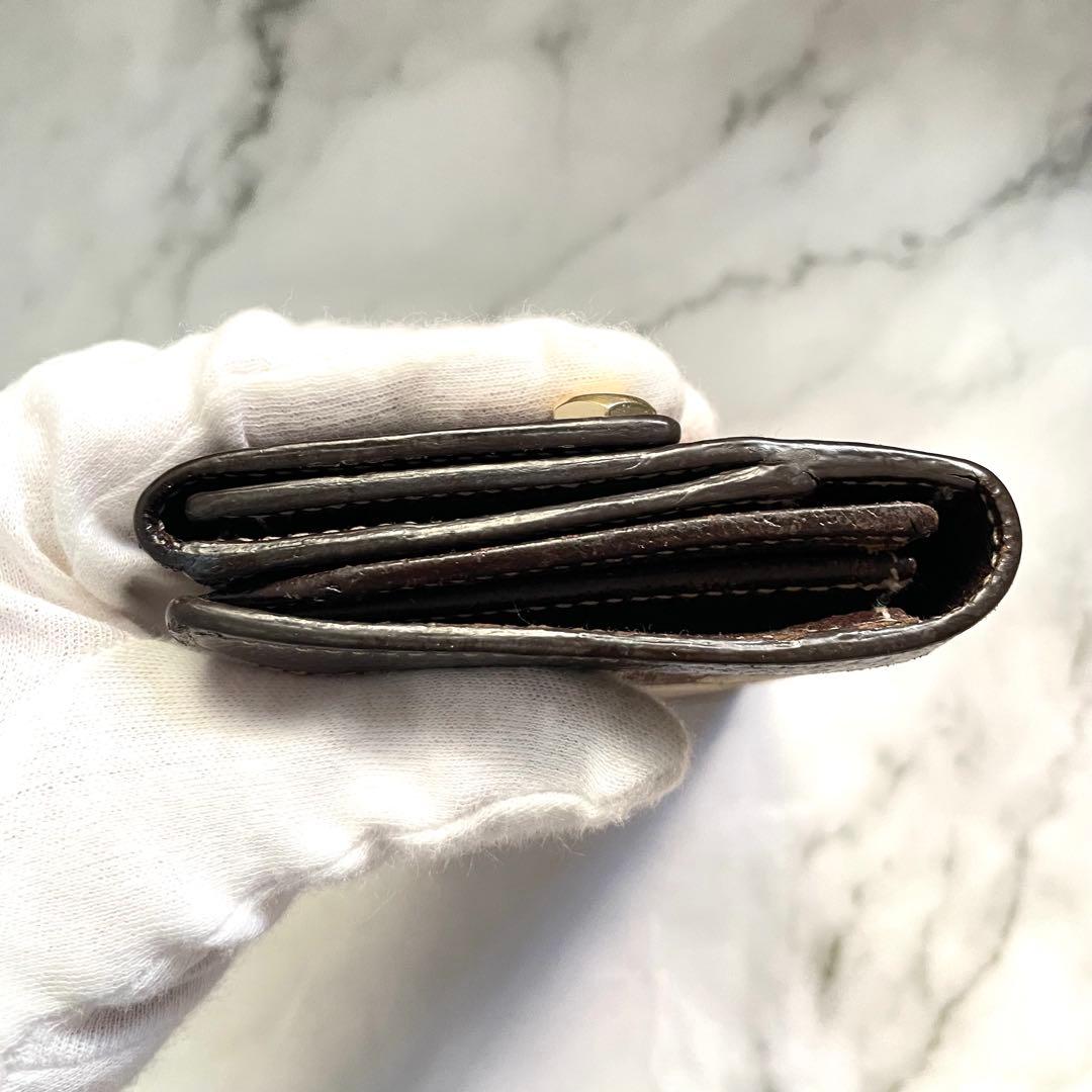 GUCCI GG キャンバス　スタッズ　Wホック　長財布　美品　1010-11