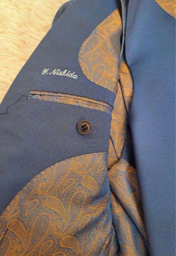 最終値下げ❗️Orobianco　スリーピース　セットアップスーツ　ネイビー