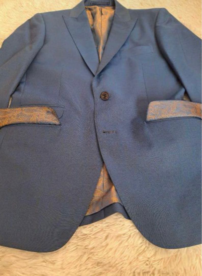 最終値下げ❗️Orobianco　スリーピース　セットアップスーツ　ネイビー