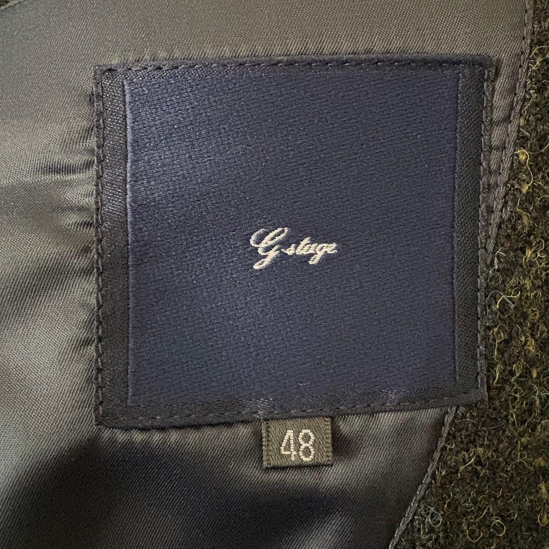【サイズ48】Harris Tweed ×g-stage ウールジャケット