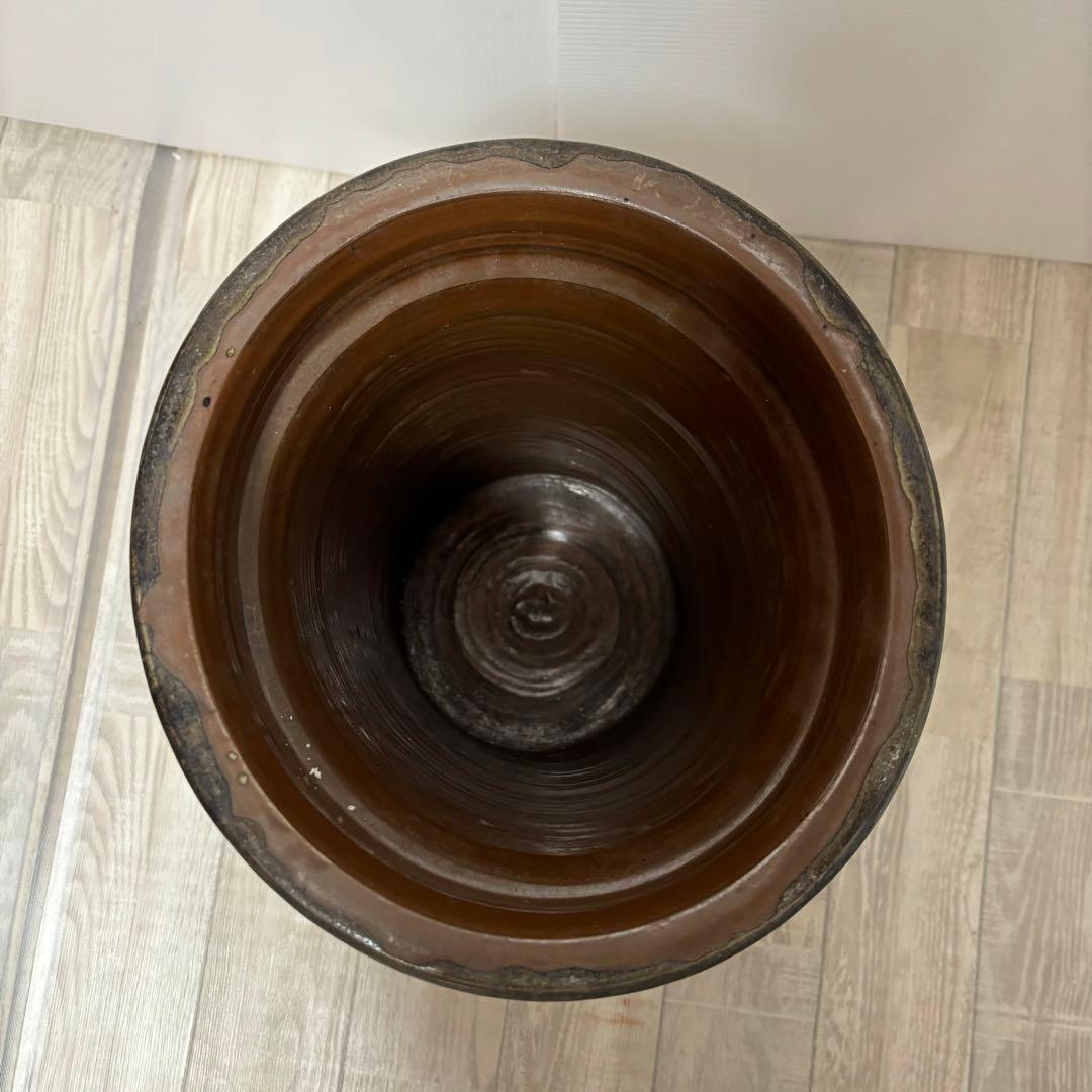小石原焼　⭐︎傘立て　飛び鉋　睡蓮鉢　メダカ鉢　刷毛目