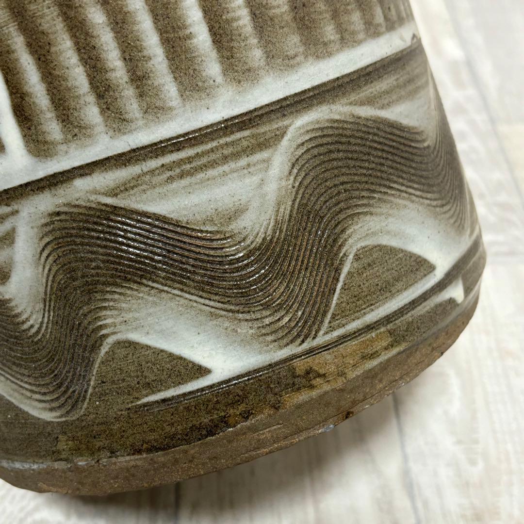 小石原焼　⭐︎傘立て　飛び鉋　睡蓮鉢　メダカ鉢　刷毛目