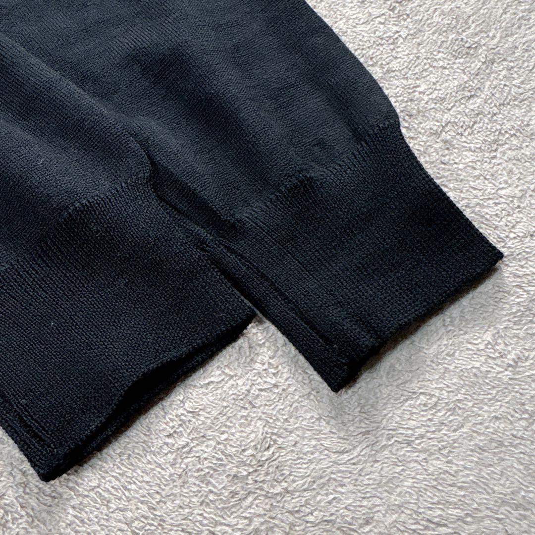 【未使用級】BEAMS F メリノウール タートルネックニット ブラック 46