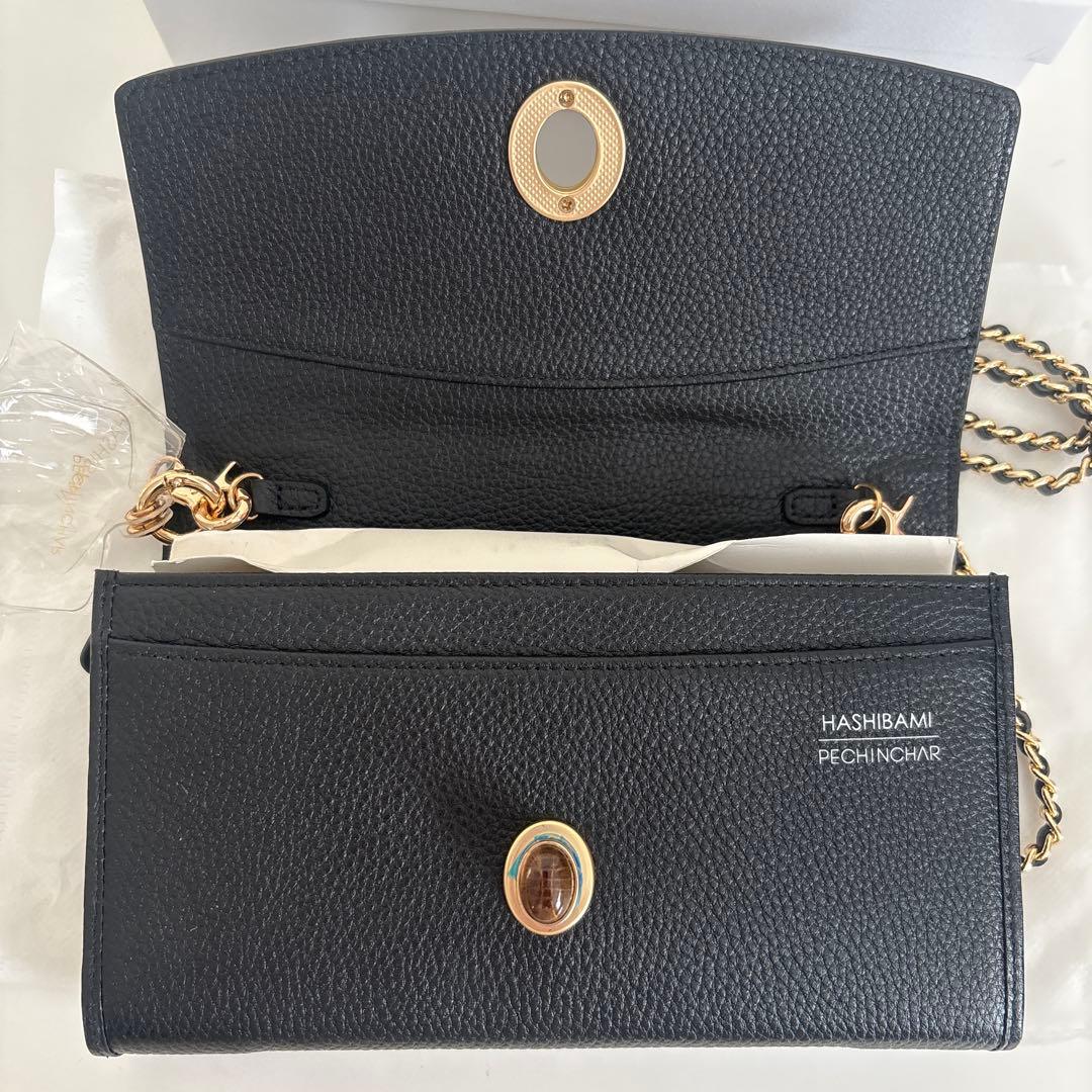 新品 ヤマダヤ スコットクラブ☆HASHIBAMIレザー長財布　バック　ブラック