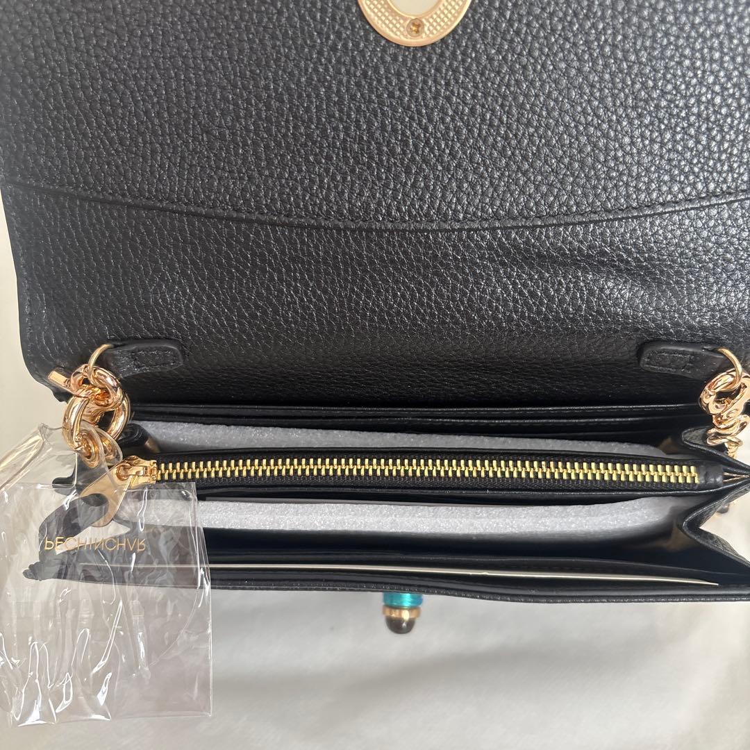 新品 ヤマダヤ スコットクラブ☆HASHIBAMIレザー長財布　バック　ブラック