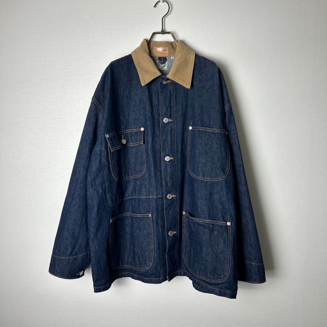orSlow オアスロウ デニム カバーオール ジャケット コーデュロイ襟