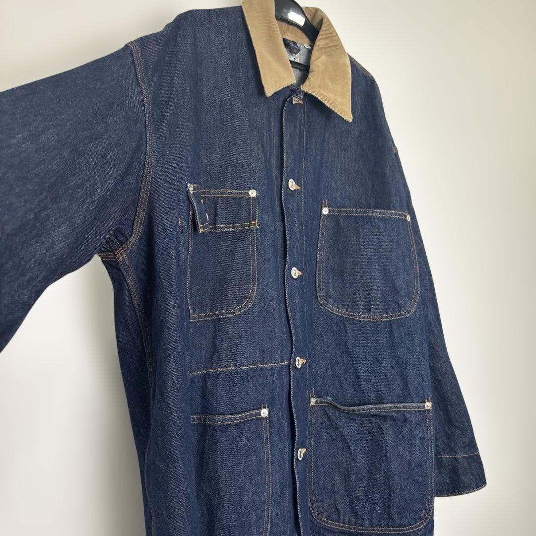 orSlow オアスロウ デニム カバーオール ジャケット コーデュロイ襟