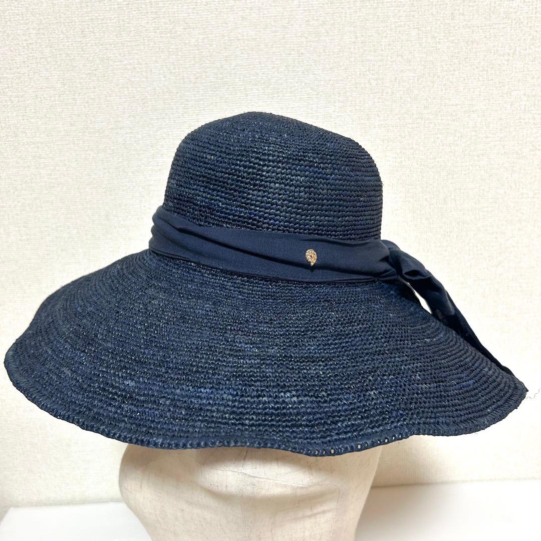 極美品✨ヘレンカミンスキー つば広 麦わら帽子 ハット