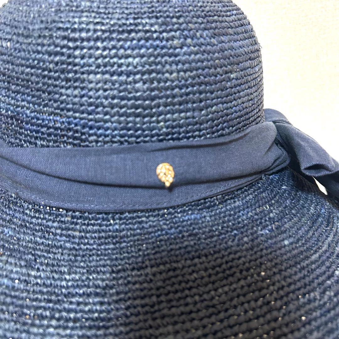 極美品✨ヘレンカミンスキー つば広 麦わら帽子 ハット