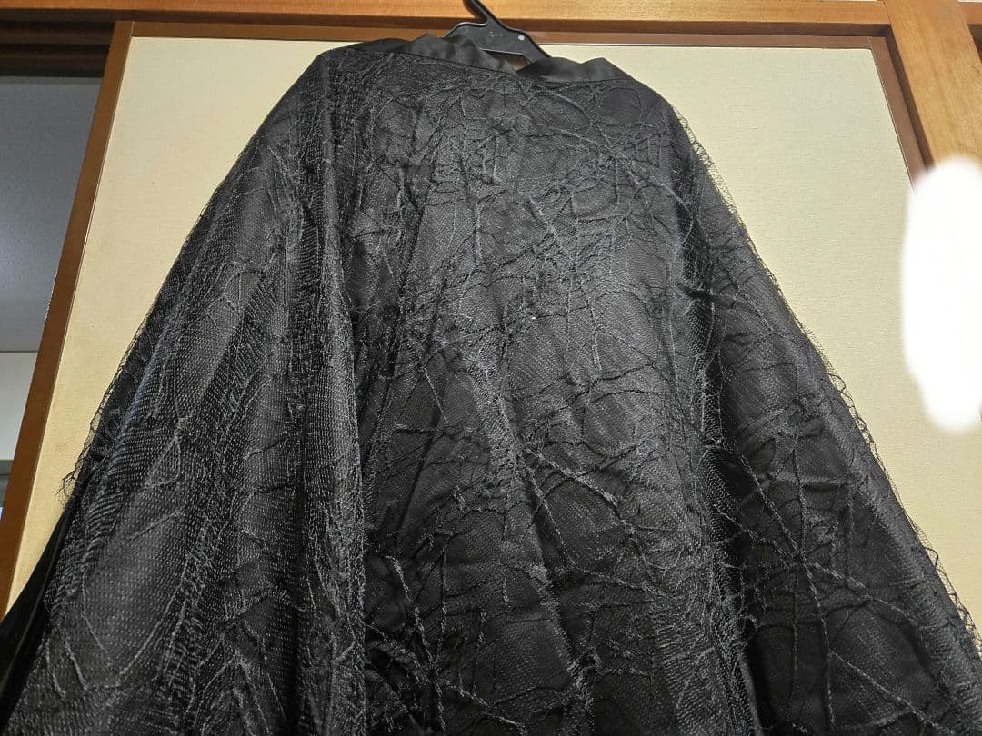 BODYLINE燕尾編み上げブラウス＆蝙蝠ネクタイ＆蜘蛛の巣レーススカートセット