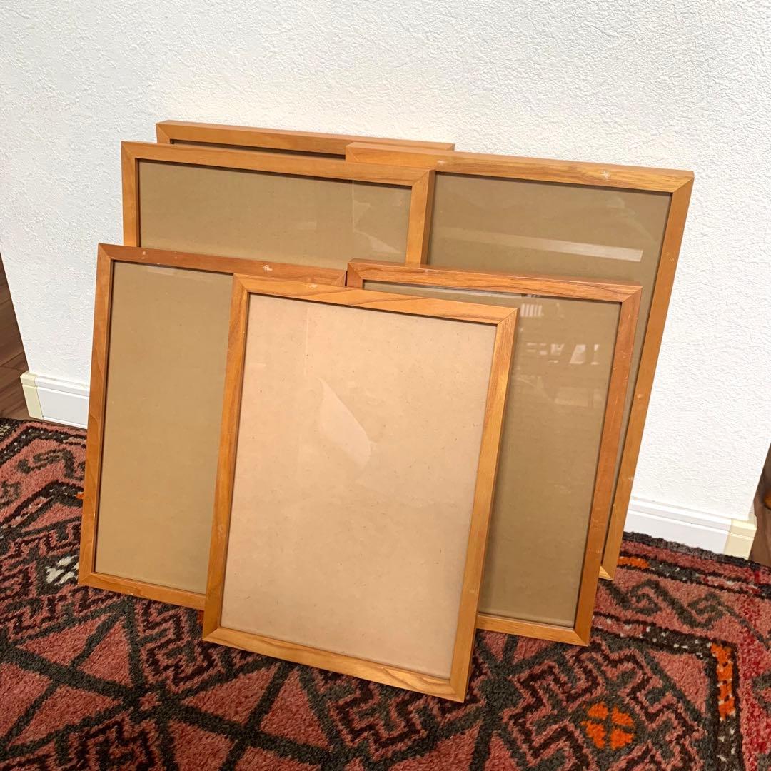 木製額縁 6枚セット A4 B4サイズ