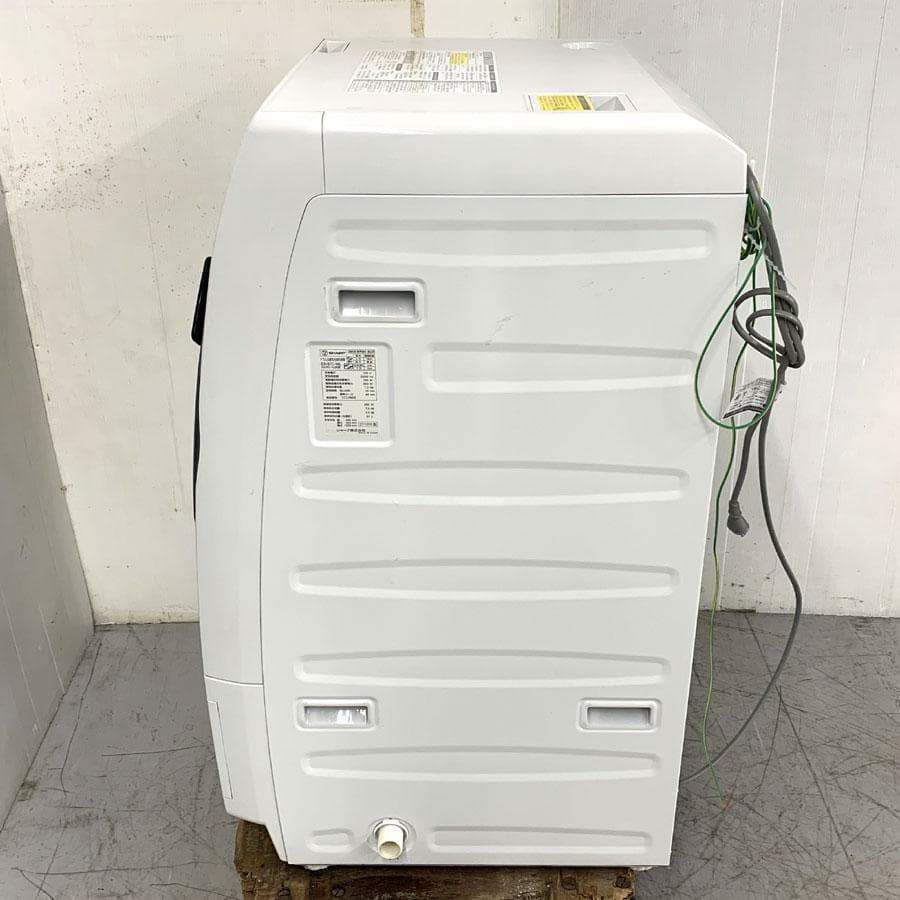 シャープ ES-S7C-WL ドラム式洗濯乾燥機 左開 濯7kg 乾燥3.5kg
