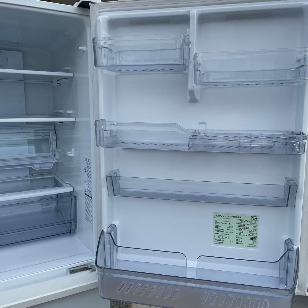 AQUA 冷蔵庫 AQR-36H(W) 2019年製