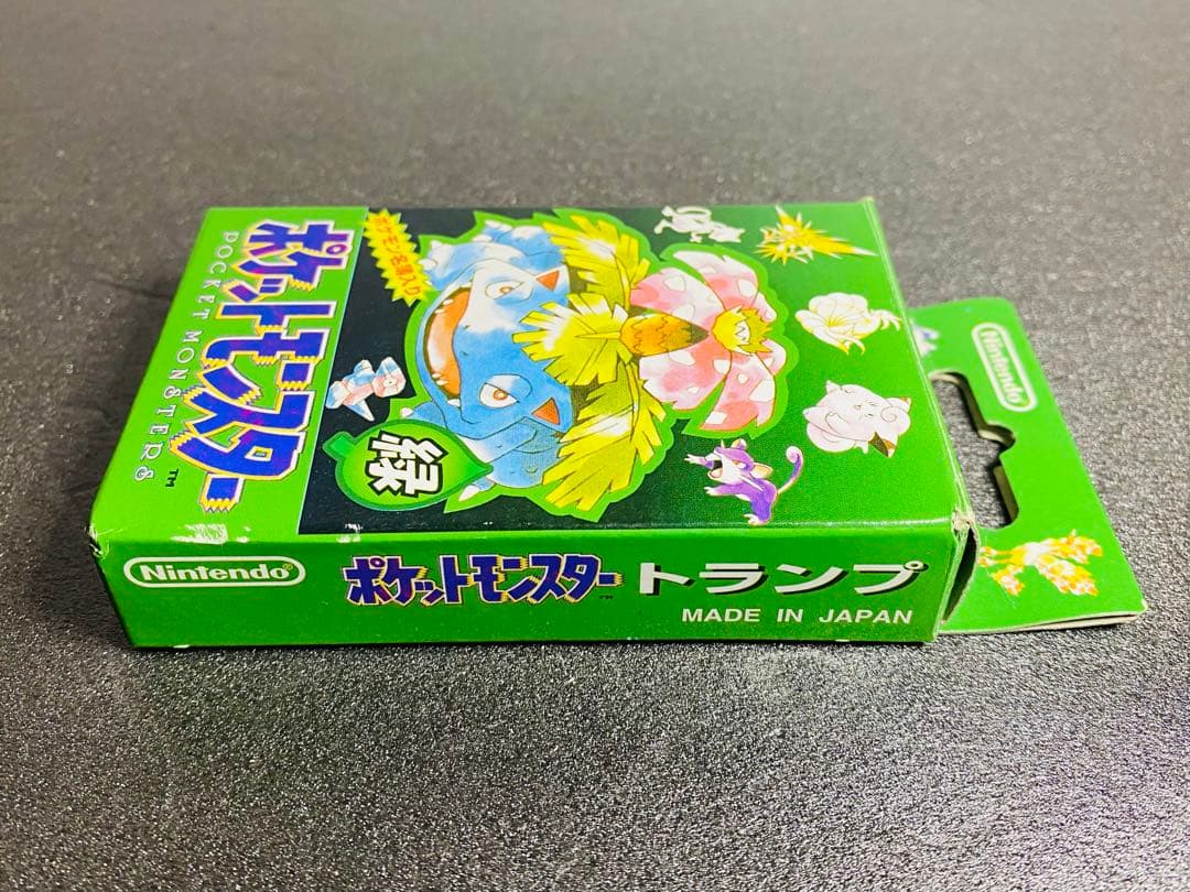 ポケモントランプ 緑 カード完品 箱 説明書付 美品