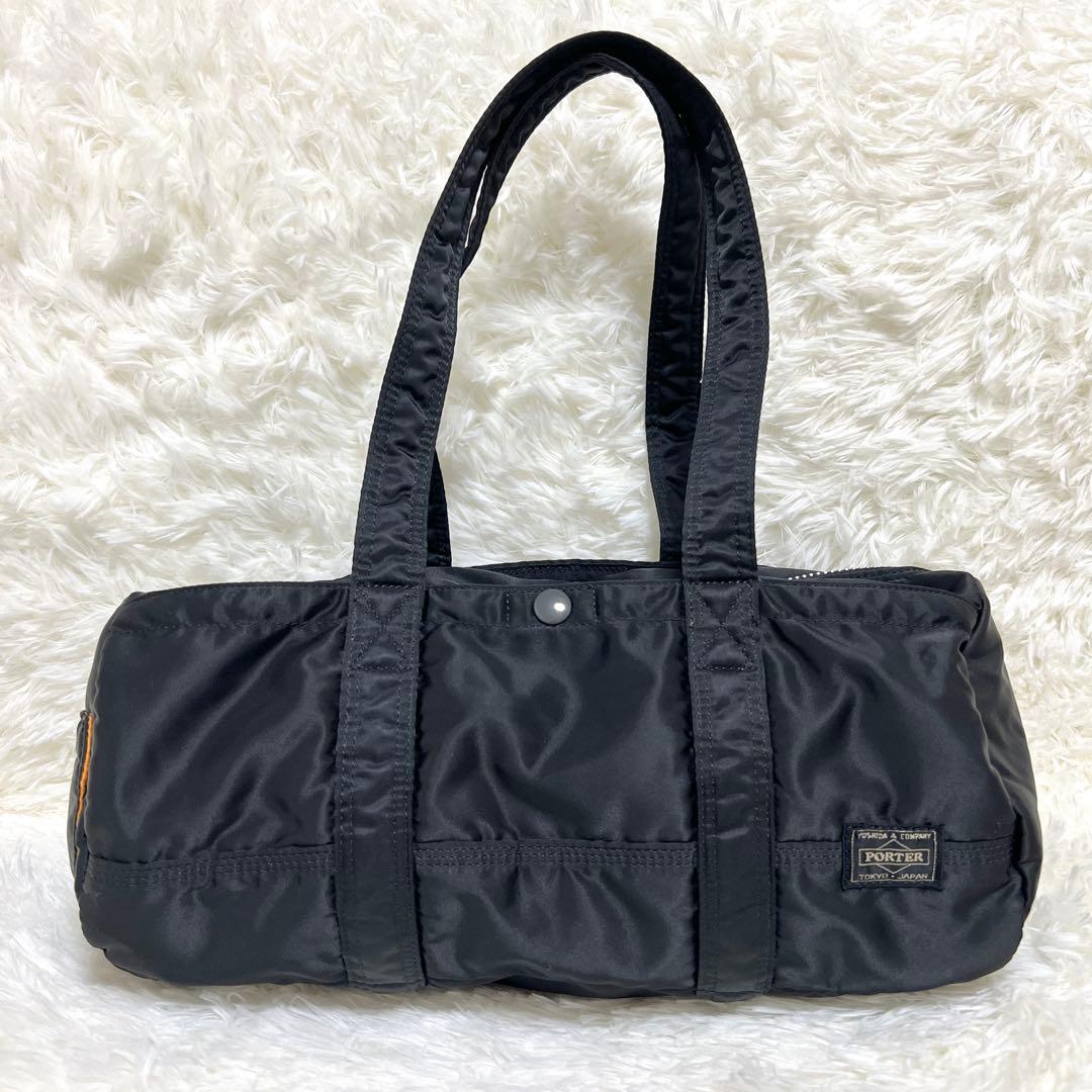 ✨極美品✨ ポーター ミニボストンバッグ タンカー ダッフル ブラック 希少 L