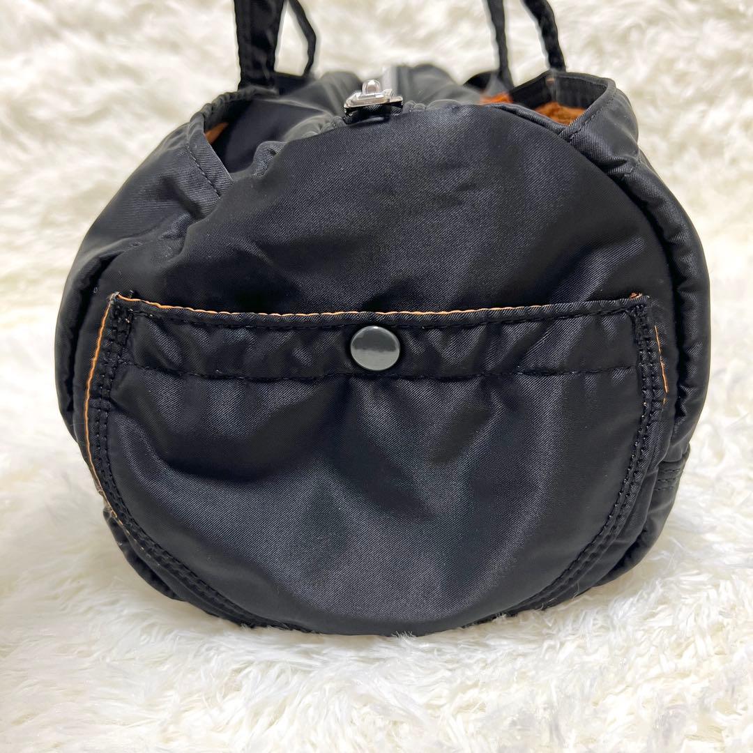 ✨極美品✨ ポーター ミニボストンバッグ タンカー ダッフル ブラック 希少 L
