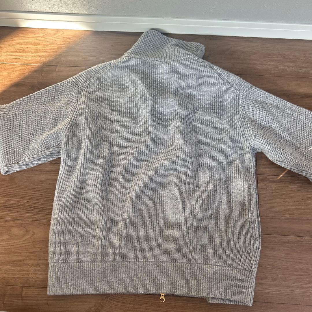 23区　カシミヤブレンド　ジップアップニット