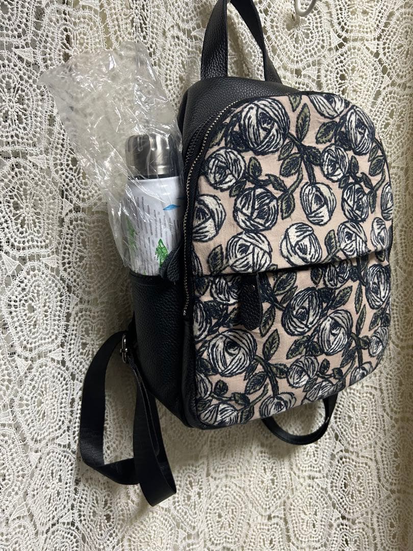 専用51010Ｂミナペルホネンハーフハンドメイド本革リュック rosy