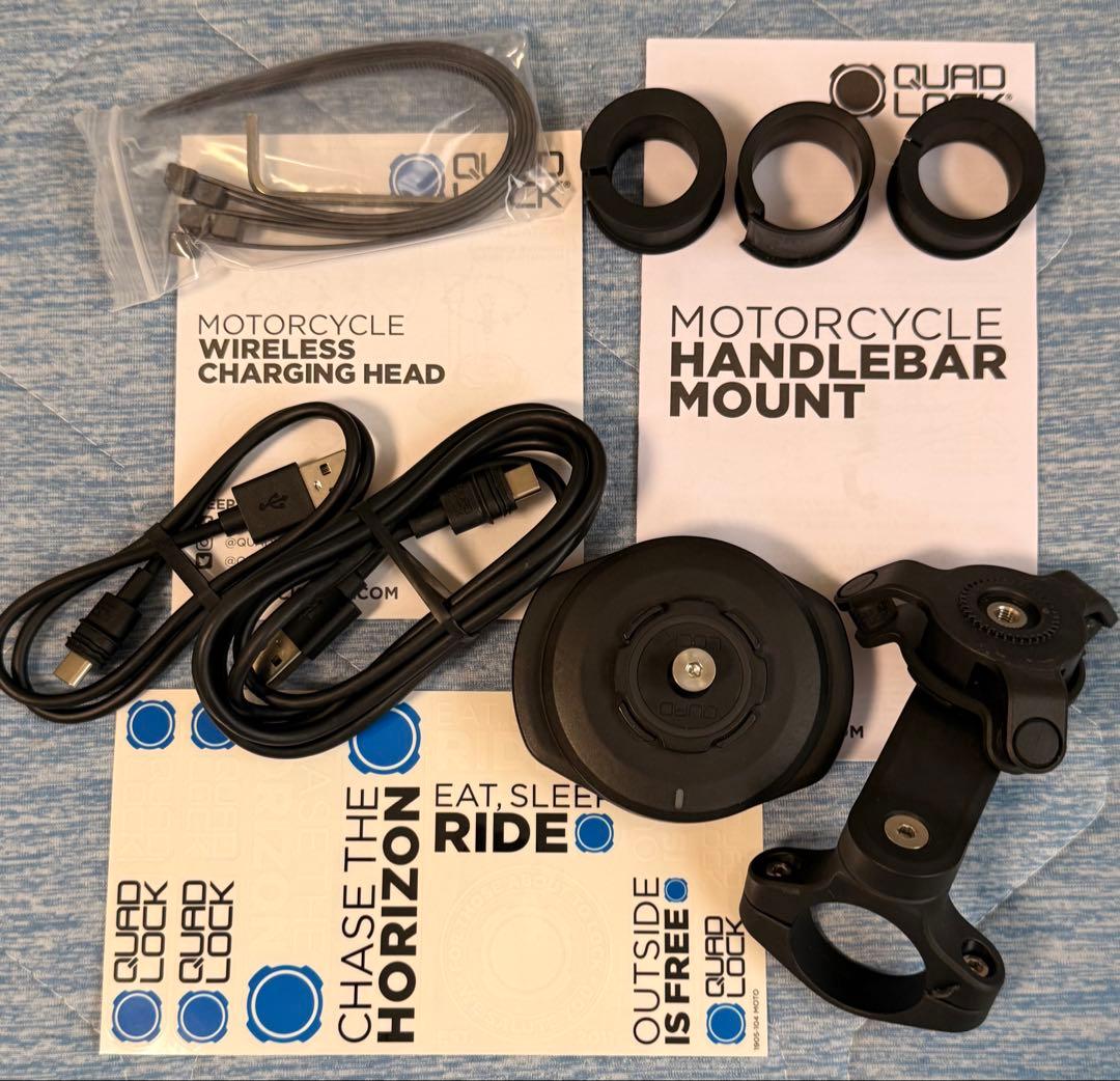 Quad Lock ワイヤレス充電•ハンドルバー・ダンパーセット