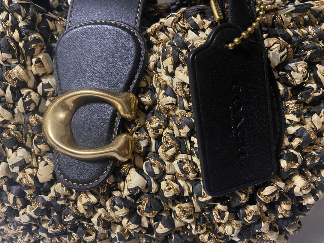 【完売品，新品】COACH タビーCデザインかごバック、紙袋、保存袋付き