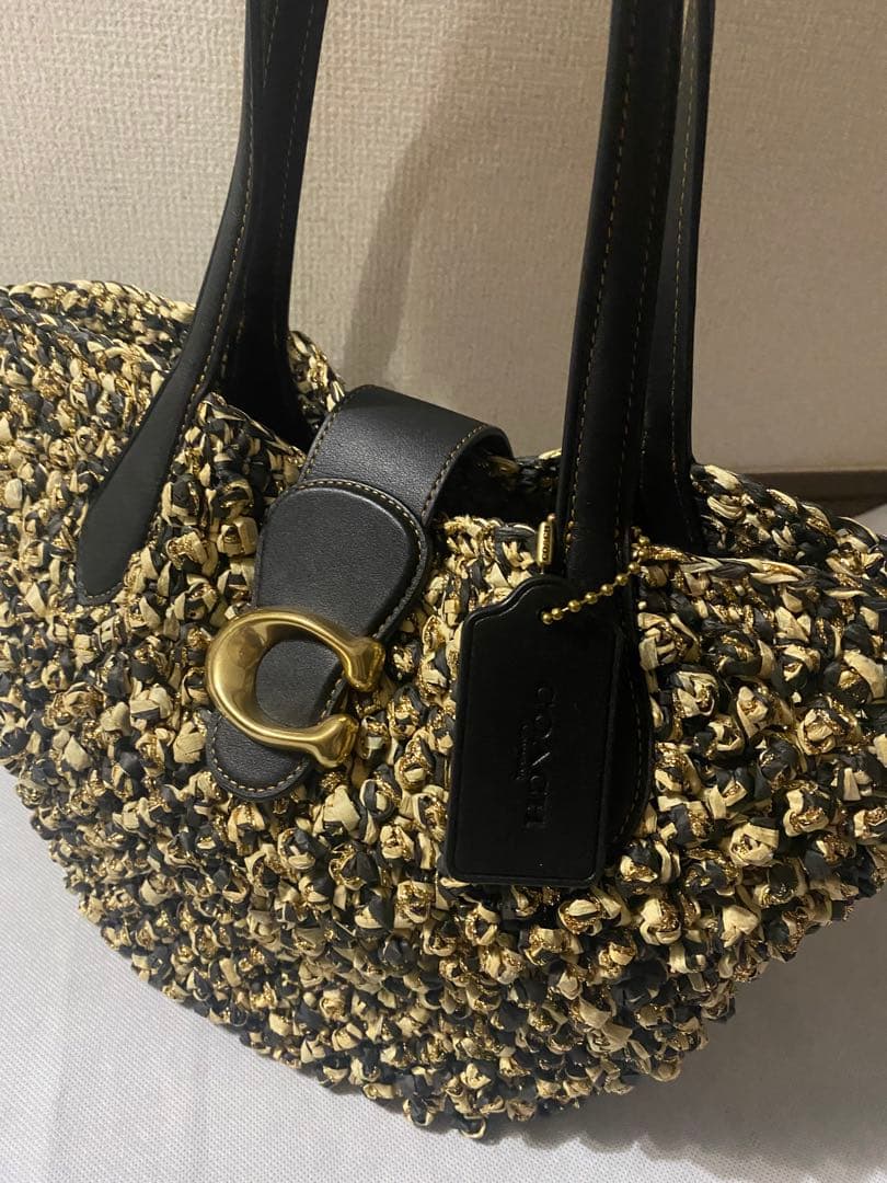 【完売品，新品】COACH タビーCデザインかごバック、紙袋、保存袋付き