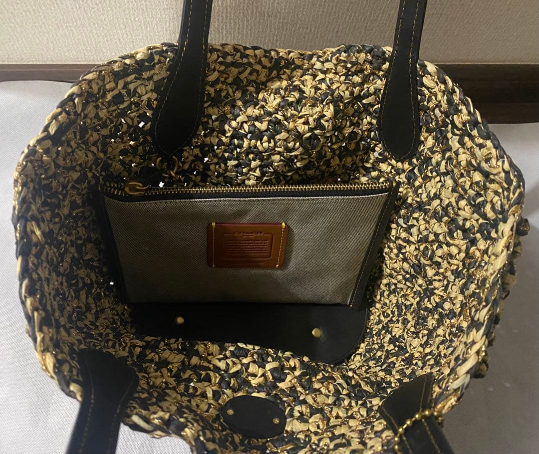 【完売品，新品】COACH タビーCデザインかごバック、紙袋、保存袋付き