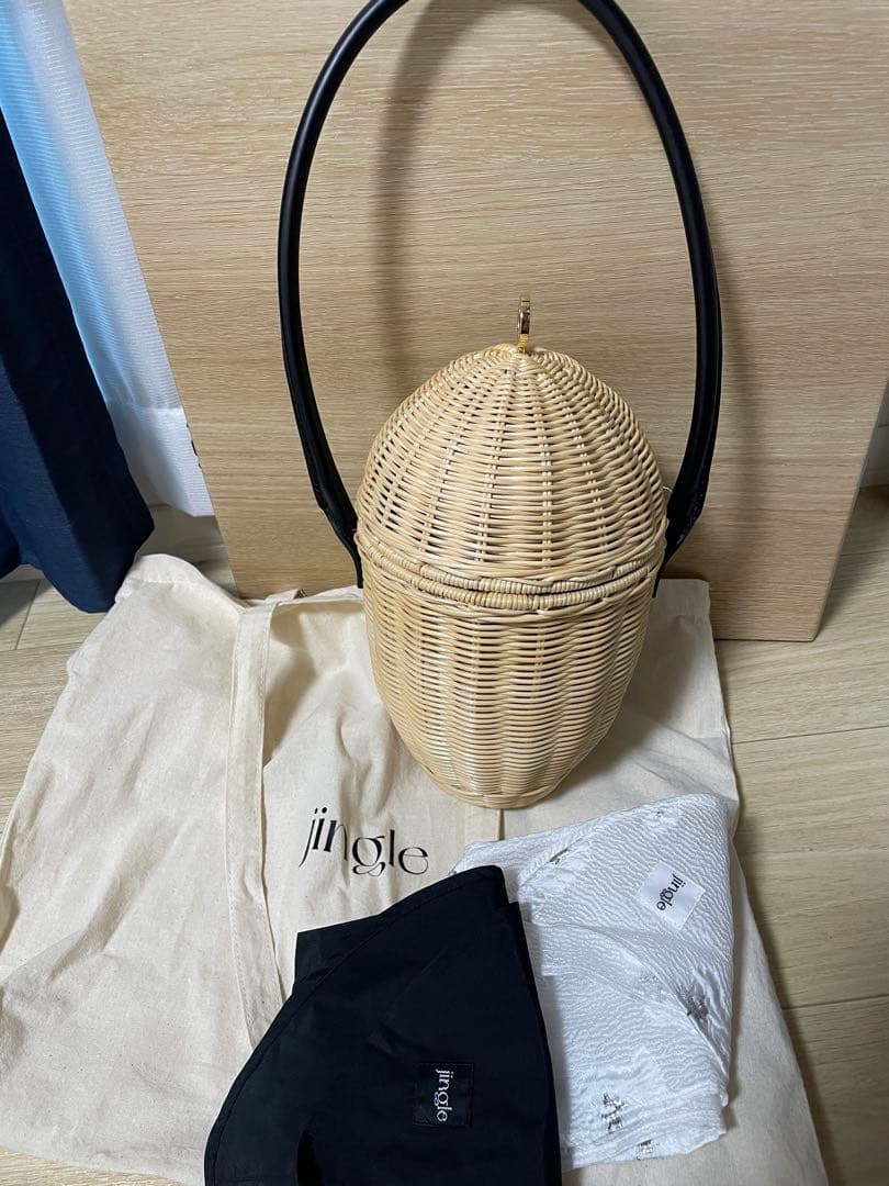 GIRLISH ガーリッシュjingle どんぐりラタンバッグ　2種類　リボン付