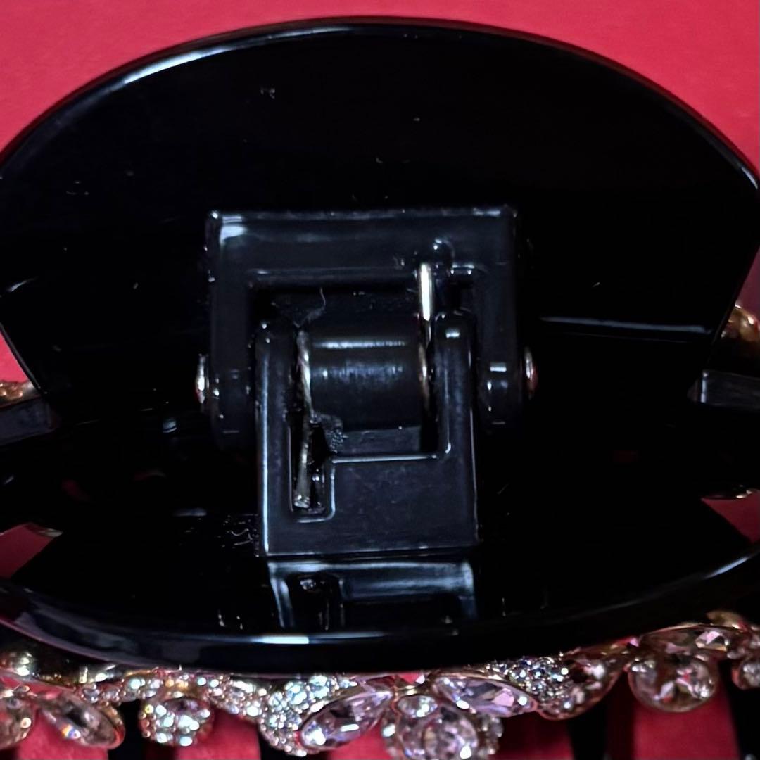 SWAROVSKI ヘアクリップ フラワーモチーフ ラインストーン パヴェ