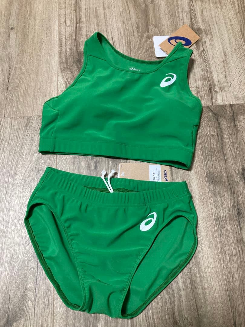 陸上ユニフォーム　レーシングブルマ上下セット　　 XLサイズ　アマゾングリーン