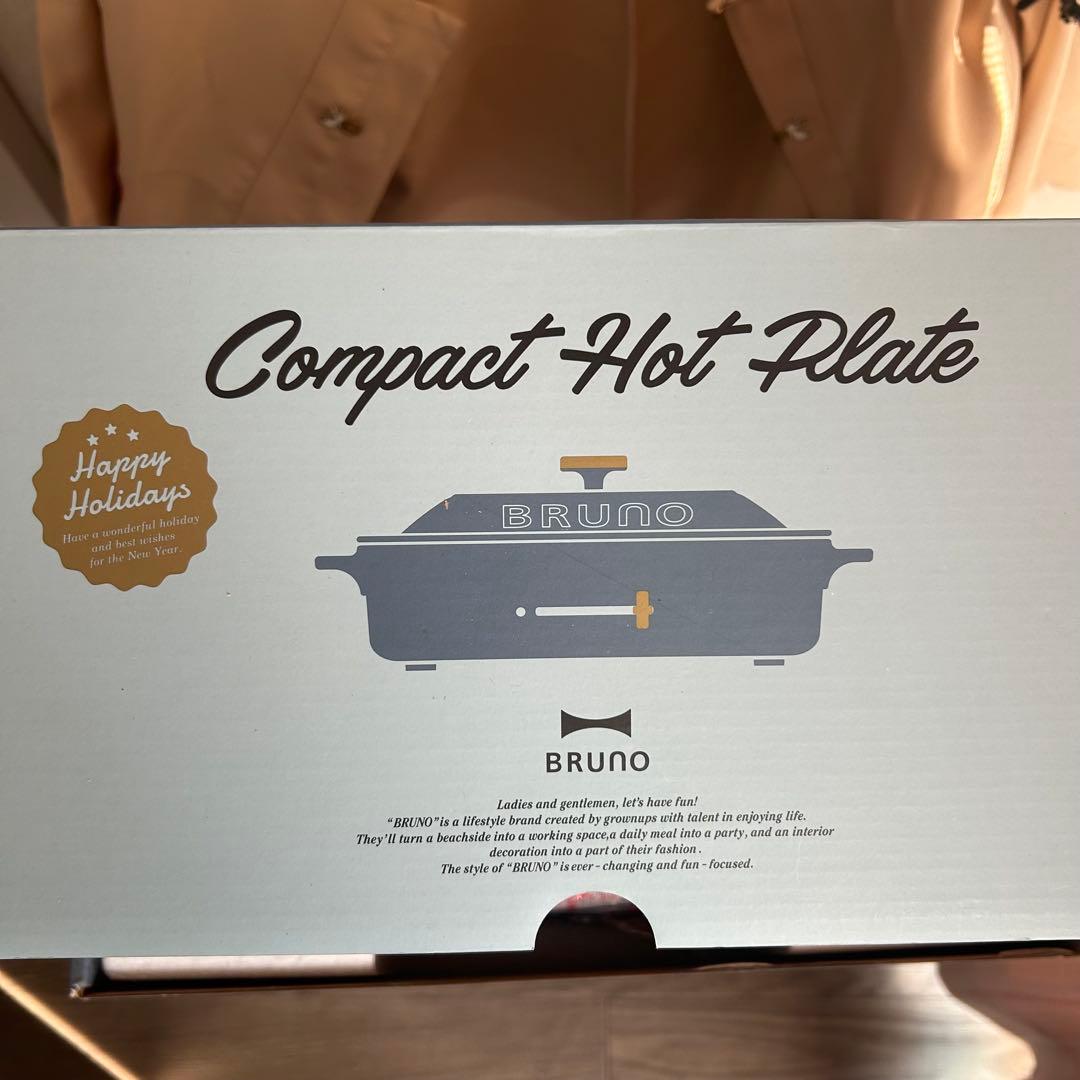 新品 BRUNO コンパクトホットプレート セラミックコート鍋 ナイトブルー限定