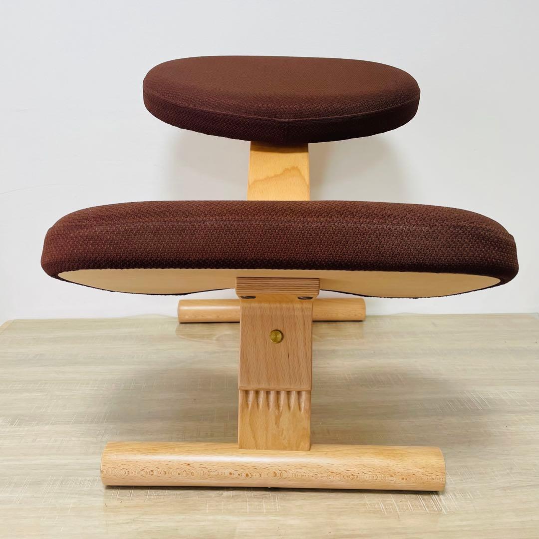 ★美品★姿勢矯正 バランスラボ バランスチェア バランスイージー ダークブラウン