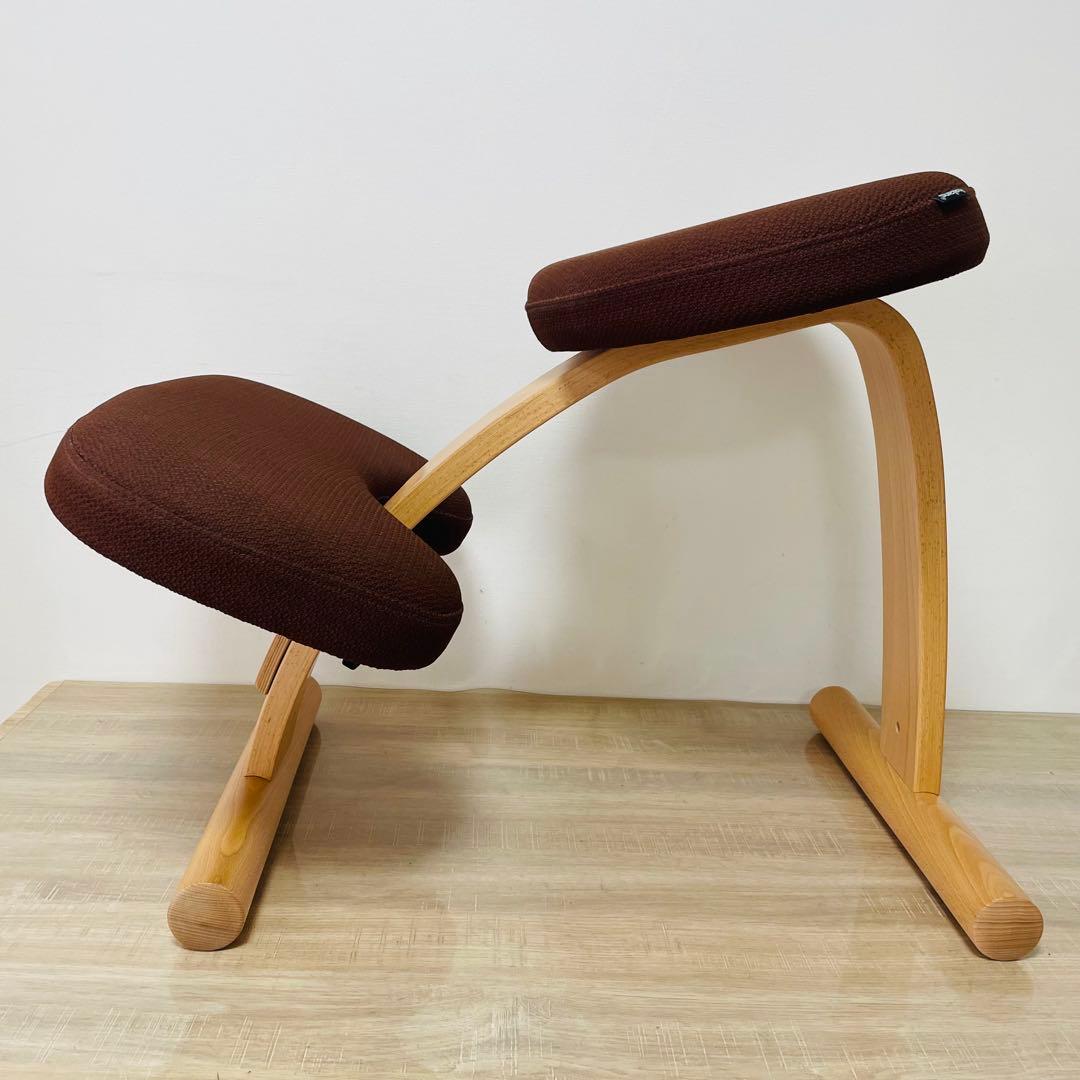 ★美品★姿勢矯正 バランスラボ バランスチェア バランスイージー ダークブラウン