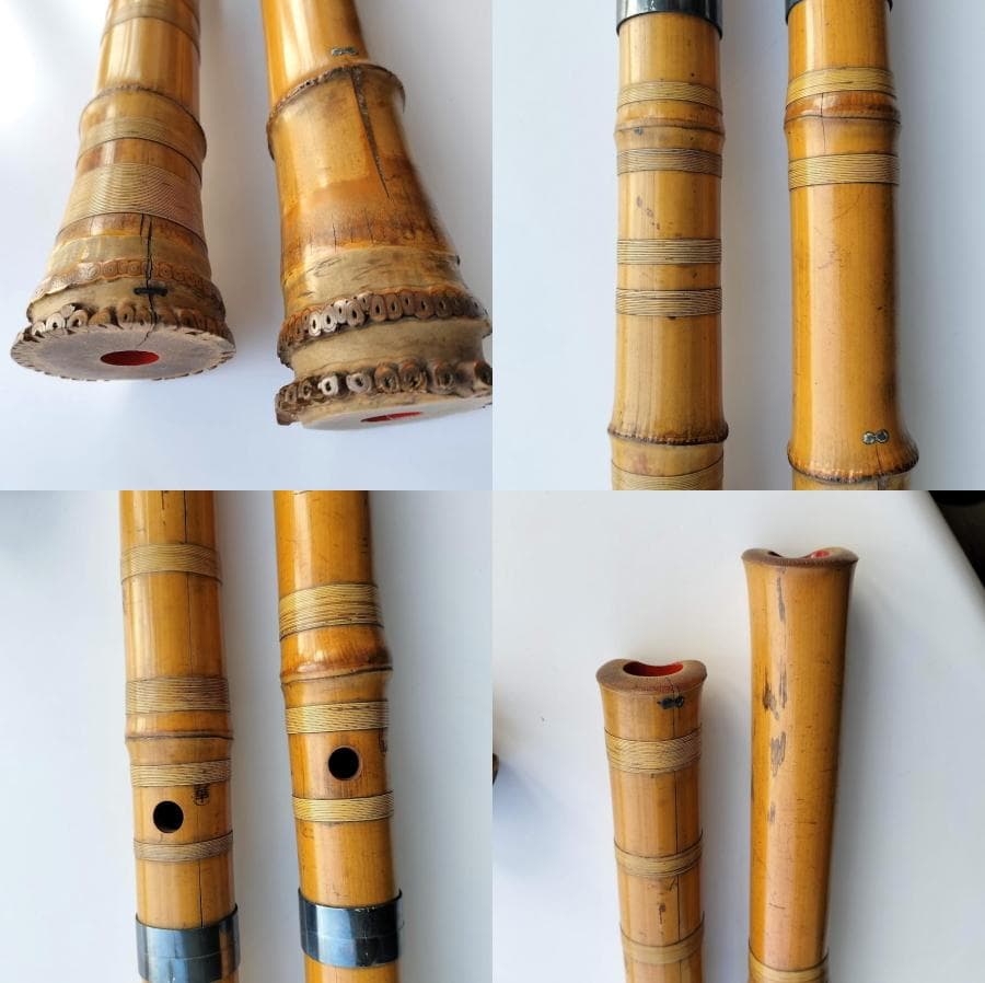 尺八　精華　2点　49cm　54cm　難あり