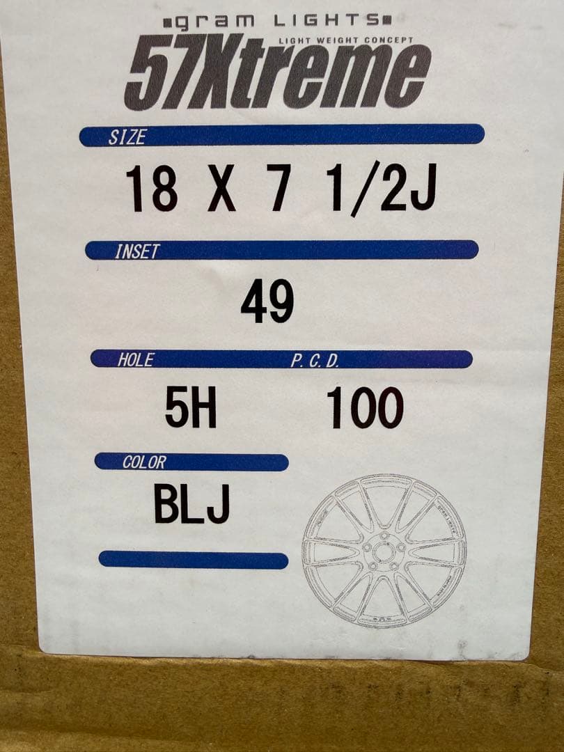 新品RAYS 57XTREME REV LIMIT EDITION 18インチ