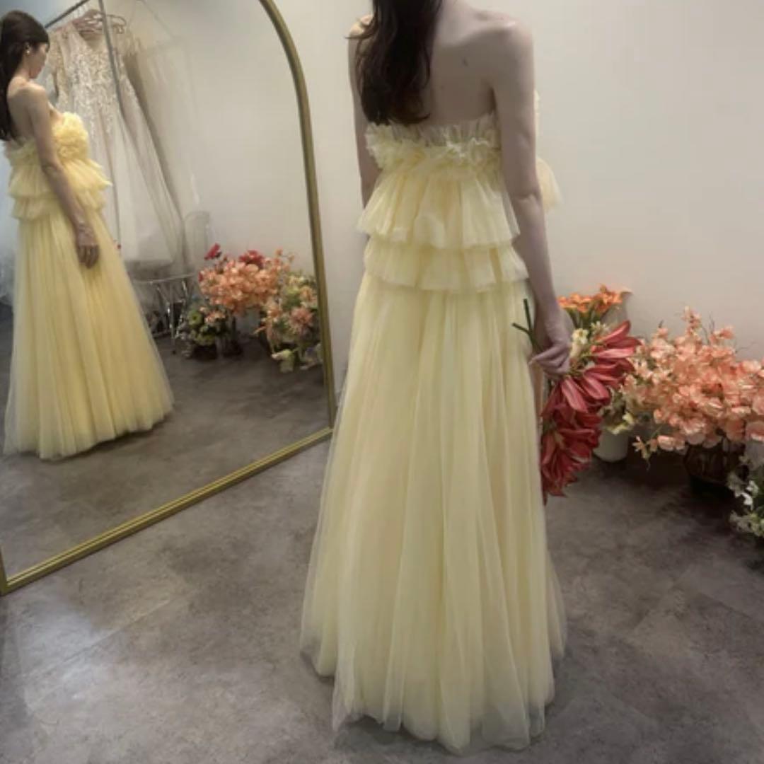 DRESS PRODUCTIONフリルチュールドレスプロダクションSイエロー