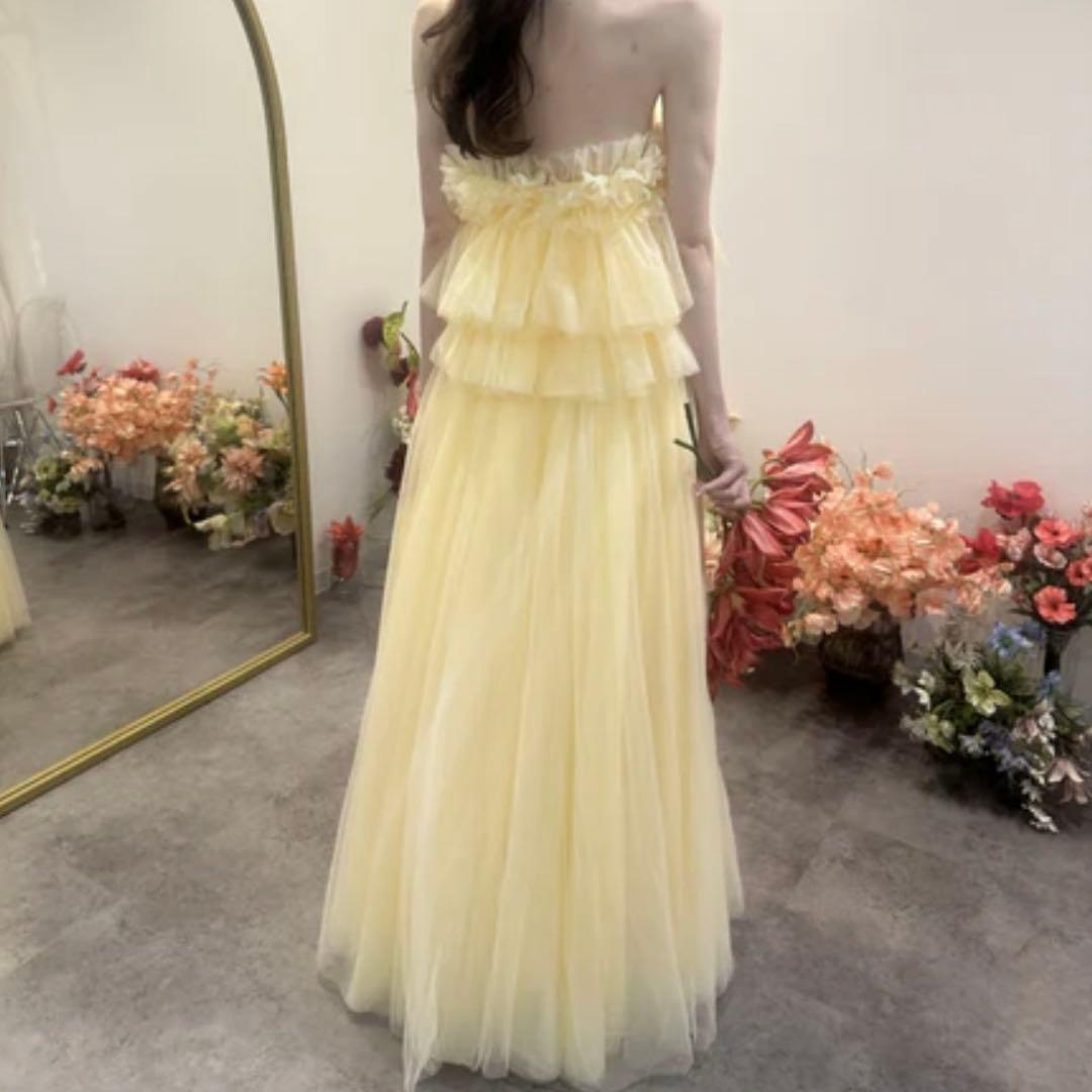 DRESS PRODUCTIONフリルチュールドレスプロダクションSイエロー