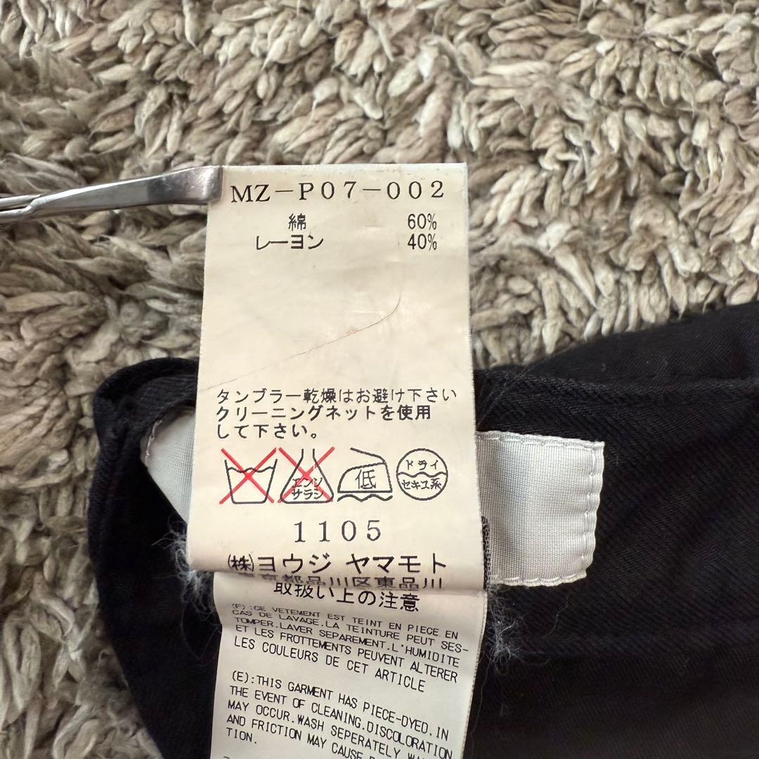 Y's ブラック フレアスラックス サイズ3 サイドライン　y2k